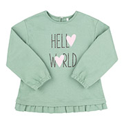 Лонгслів для дівчинки ФТ19 інтерлок Бембі U00-м'ятний