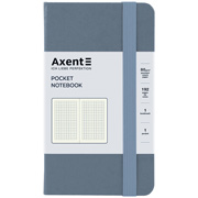 Книга записная клетка 95х140 мм 96 л Partner Axent 8301-62-a серая