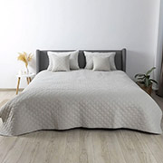 Покривало Ромб круглий Velour ТЕП світло-сіре