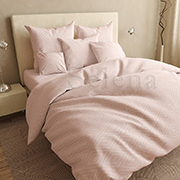 Постельное белье бязь люкс Ромбики светло-розовые Selena 100962