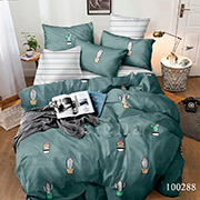 Комплект постельного белья Selena Кактус изумруд 100288