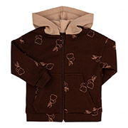 Кофта КФ234 трикотаж Бембі HG1-коричневий-бежевий