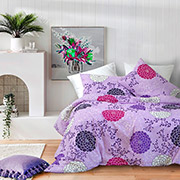 Постільна білизна Aster ранфорс Iris Home ліловий