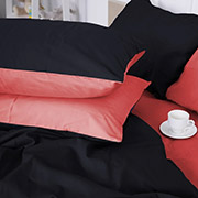 Дитяча постільна білизна MirSon Sunset рожево-чорна