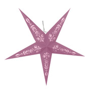 Зірка паперова 60 см 3D LED Novogod'ko 974217 пудрово-рожева