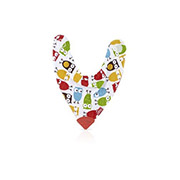 Слинявчик з червоним прорезивателей Nuby 4290