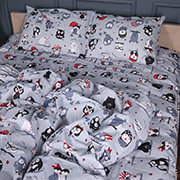 Підковдра 17-0672 Silver Owlets бязь MirSon