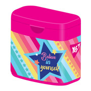 Точилка двойная с крышкой Rainbow Yes 620491