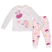 Піжама для дівчинки Татошка 0106302сон інтерлок молочний