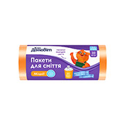 Пакети для сміття HDPE 35л, 30шт Кіт Домовіт