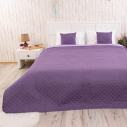 Покривало двостороннє Руно Ромб фіолетове