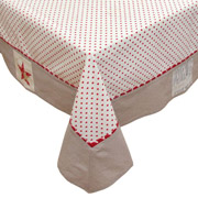 Скатертина бавовняна LiMaSo Star and hearts
