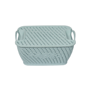 Кошик для зберігання пластиковий Kornel блакитний 29х21 см