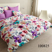 Комплект постільної білизни бязь Райдужні квіти Selena 100825