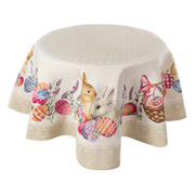 Скатертина гобеленова кругла Кролики Mimbre Lefard