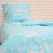 Підліткова постільна білизна 10-0450 Aqua бязь-gold Nostra