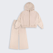 Спортивний костюм для дівчинки КС848 трикотаж-тринитка Бембі 200-молочний