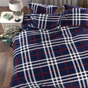 Постельное белье Клетка синяя 101130 бязь-люкс Selena