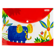 Папка-конверт пластикова на кнопці А4 Zoo Land 1 Вересня 492164