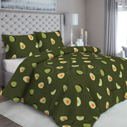 Комплект постільної білизни бязь Авокадо темний Selena 100625