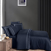 Постільна білизна Pierre navy blue VIP Moonlight satin First choice 