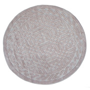 Килимок круглий для ванної Arya Berceste 1380026 пудра