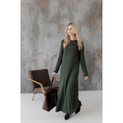 Сукня в'язана Ніколь максі Art Knit темно-зелена - Фото №4