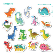 Набор магнитов 15 элементов Динозаврики Dodo 200257 - Фото №6