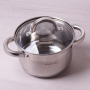 Каструля з кришкою Kamille 1.8л з нержавіючої сталі 5616S - Фото №3