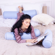 Подушка-валик 8112 Naturale Line 12-4608 Lucretia EcoSilk бязь MirSon - Фото №4