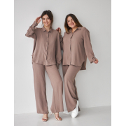 Сорочка літня Wear me бежева CB000003314 - Фото №4