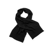 Шарф в'язаний теплий Wool Art Knit чорний - Фото №5