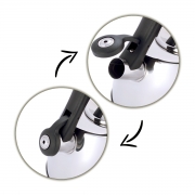 Чайник зі свистком та термометром Kamille 3л 1077 - Фото №4