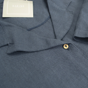 Пляжна сорочка Lino PJ Barine indigo індиго - Фото №4