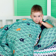 Дитяча простирадло на гумці Cosas Sea Zigzag - Фото №4