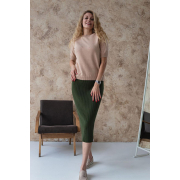 Спідниця в'язана Katrin new Art Knit олива - Фото №3