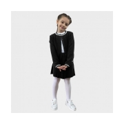 Кофта для дівчинки Герда з люрексом Art Knit чорно-білий - Фото №3