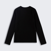 Лонгслів для дівчинки ФТ46 трикотаж-рубчик Бембі YX0-чорний - Фото №3