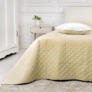 Покривало Ромб круглий Velour ТЕП бежеве - Фото №3