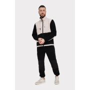 Костюм чоловічий флісовий German Volf 24011 бежево-чорний - Фото №3