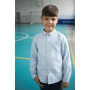 Рубашка РБ196 фланель Бемби A00-светло-голубой - Фото №4