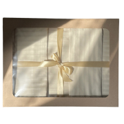 Комплект постільної білизни Stripe Sense Beige SoundSleep сатин-страйп Туреччина бежевий - Фото №4