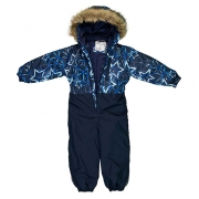 Дитячий зимовий термокомбінезон WILLY Huppa 31900030 блакитні зірки - Фото №5