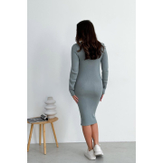 В'язане плаття Verity Art Knit сіре - Фото №7