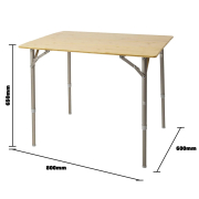 Стіл розкладний кемпінговий 80x60 см Suffolk Brown 1404650 Bo-Camp DAS301453 - Фото №3