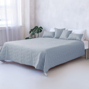 Покривало декоративне двостороннє Capri Sonex сірий-білий - Фото №4