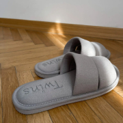 Тапочки домашні жіночі трикотажні Twins сірі - Фото №8