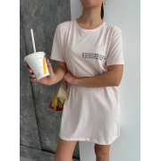 Футболка-туніка Be Happy ST1 Cosy ніжно-рожева - Фото №5