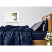 Комплект постільної білизни Cosas Сатин Синій сіра - Фото №8