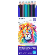 Олівці кольорові двосторонні 12 шт Classic Kite K-054 - Фото №5